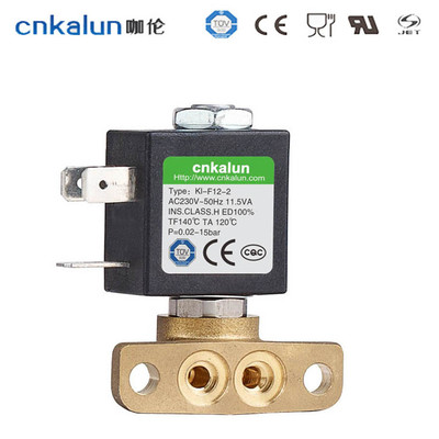cnkalun咖伦电磁泵KL-F12-2两位三通电磁阀欧美UL多国认证品质