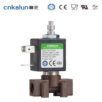 cnkalun咖伦电磁泵KL-F3-KP1两位三通电磁阀欧美UL多国认证品质