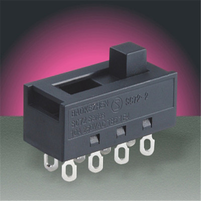 BAOKEZHEN宝克振拨动开关SC72滑动开关欧美UL多国认证